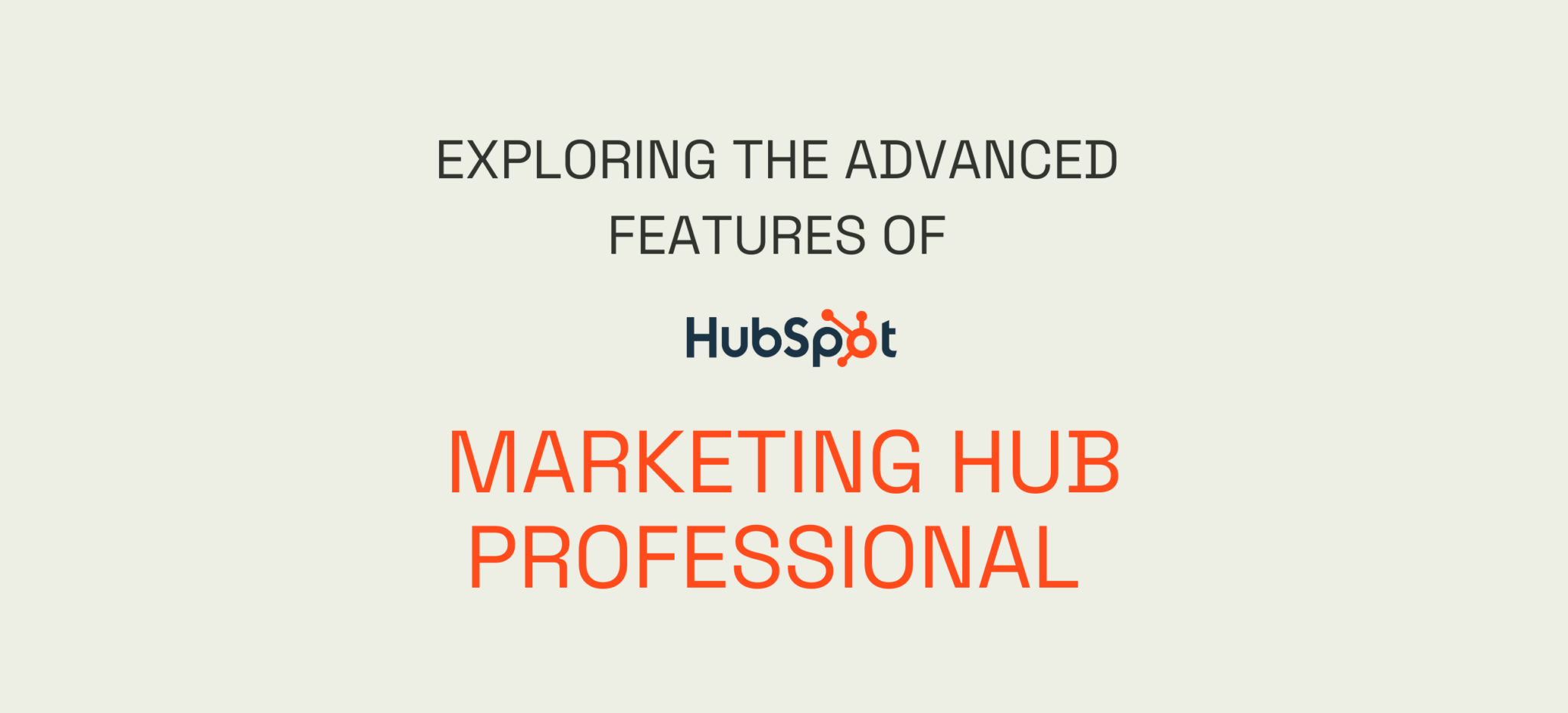 Exploring the Advanced Features of HubSpot&#8217;s Marketing Hub Professional